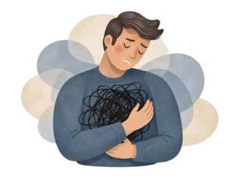 Illustrazione dedicata a traumi e post-traumi